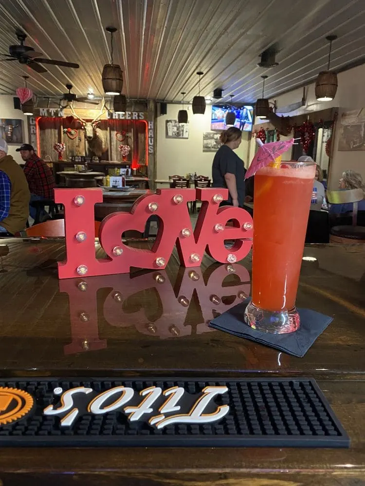 A cocktail on the bar